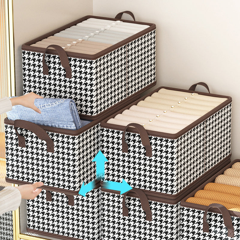 JJTZ 40 x 27 x 21cm Folding Cloth Organizer Pattern Design Washable Storage Box with PP Board JJTZ 40 x 27 x 21cm Folding Cloth Organizer Pattern Design Washable Storage Box with PP Board